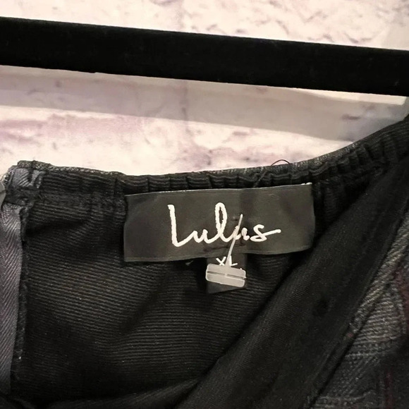 Lulus Small Town‎ Girl Grey Plaid Off-the-Shoulder Bodycon Dress Size XL New - Picture 8 of 11